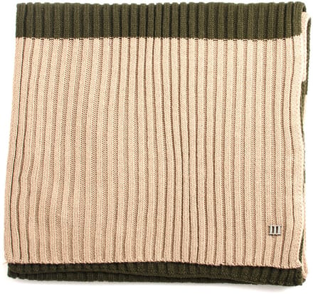 BEATO Thick stripes knitted scarf Multi (TRSCHE186 - 1000)