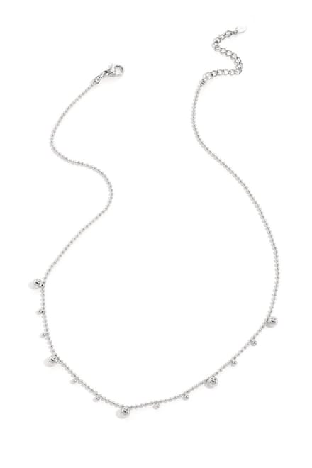 Ketting met afwisselende bolletjes - zilver - Yehwang