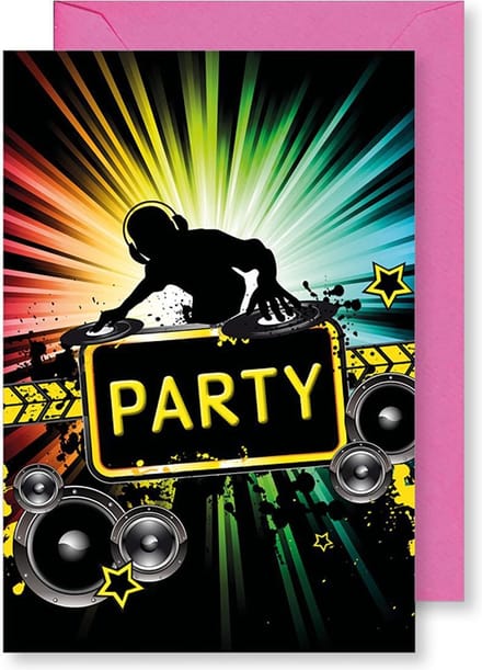 6 Wenskaarten Mgpcards met envelop - party - Dubbele kaart - 18 gram - 17 x 11,5 cm