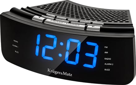 Krüger&Matz KM0813 - Compacte en stijlvolle wekker radio