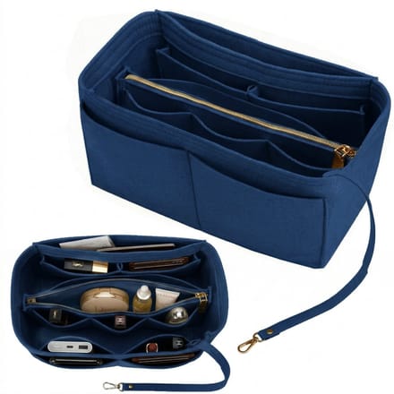 BOTC Handtas organizer - Bag in Bag - Tasorganizer - Maat M - Marineblauw