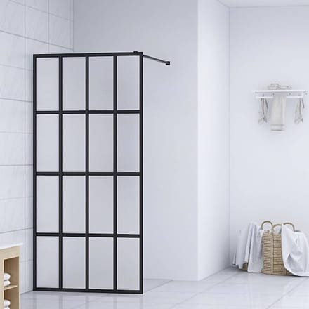 vidaXL - Inloopdouchewand - 118x190 - cm - mat - gehard - glas