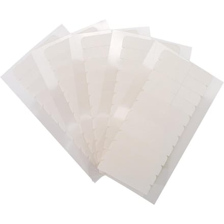 Haarextensie PU Haardeel Dubbelzijdig Plakband 120 stuks Zak white