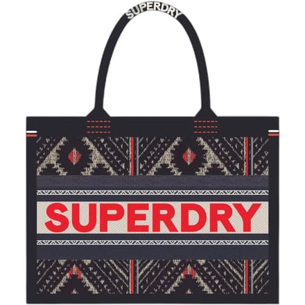 Superdry - Luxe geborduurde draagtas - Dames - Schoudertassen