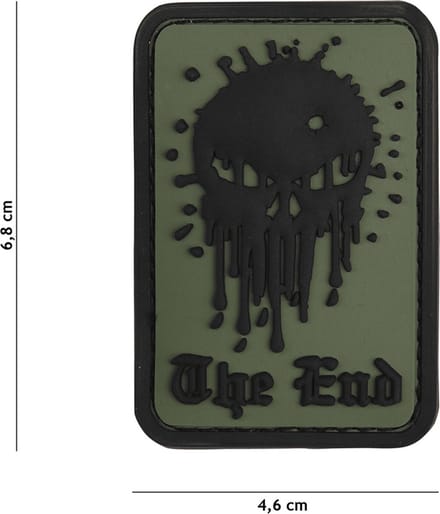101 Inc Embleem 3D Pvc Skull The End Groen  19065
