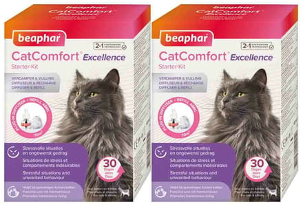 Beaphar CatComfort Excellence Starterskit Verdamper & Navulling - 2 x 48 ml - Voordeelverpakking
