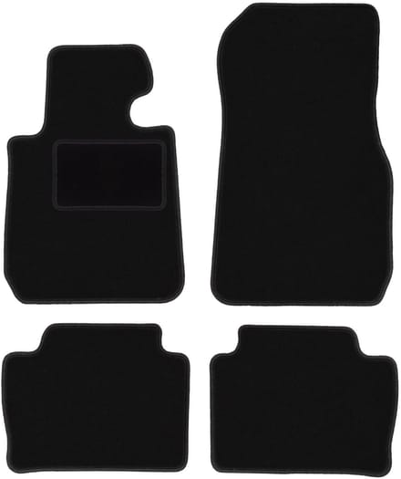 Zwarte velours vloermatten voor: BMW 3 G20 sedan (2018-)