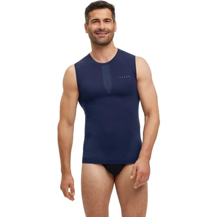 FALKE Warm Singlet sneldrogend functioneel materiaal mouwloze functioneel shirt heren blauw - maat S