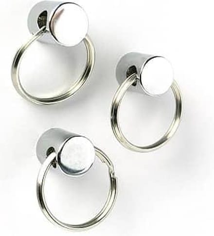Magnet Ring - set of 3 silver
