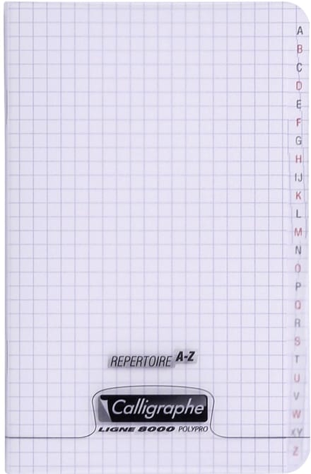 Kalligrafie repertorium 8000 POLYPRO, 110 x 170 mm, transparant