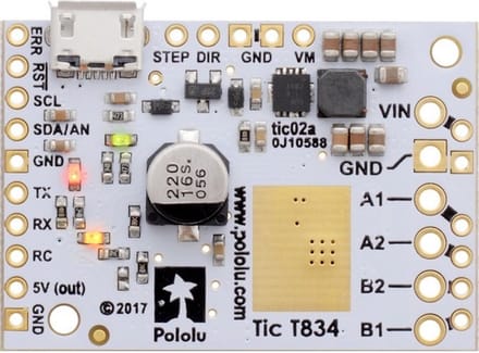 Tic T834 USB Multi-Interface Stepper Motor Controller Pololu 3133