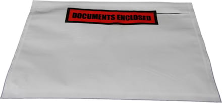 250 stuks - Paklijstenveloppen A6 - 162 x 120 mm – documents enclosed