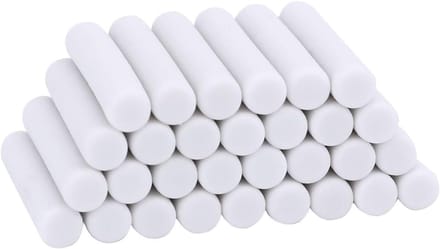 Witte Gumvullingen - Potlood Gummen - Schetsen Tekenen - Premium Rubber - 5x25mm - Wit