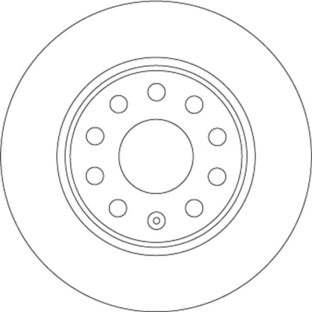 Remschijf TRW DF6952 achter, volledig, 1 Stuk