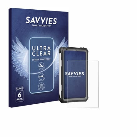 Savvies - Screenprotector voor Apple iPad Mini 7 2024 (case-friendly) - Folie Beschermfolie transparant 6 Stuks