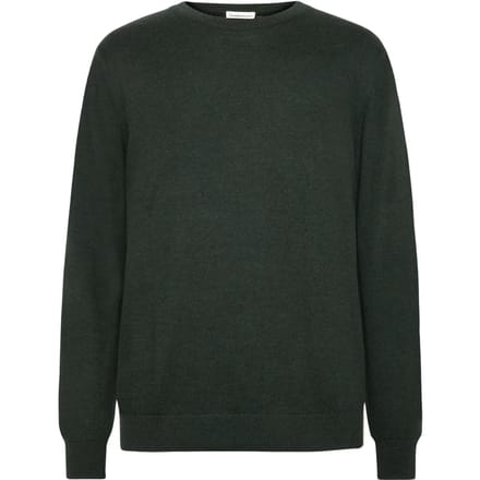 KnowledgeCotton Apparel Pullover Wol Donkergroen - Maat L - Heren - Pullovers
