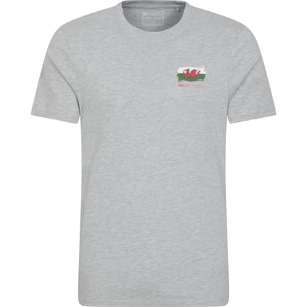 Mountain Warehouse Heren Wales Grafisch T-shirt (Grijs)