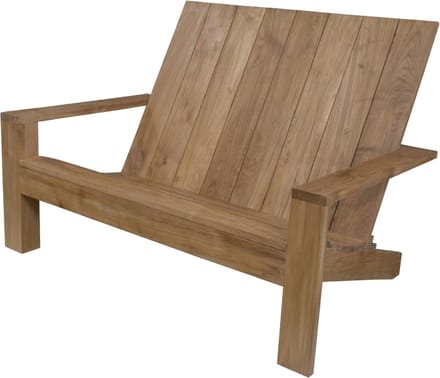 Adirondack Tweezits Tuinstoel Loungebank Teakhout Grizzly