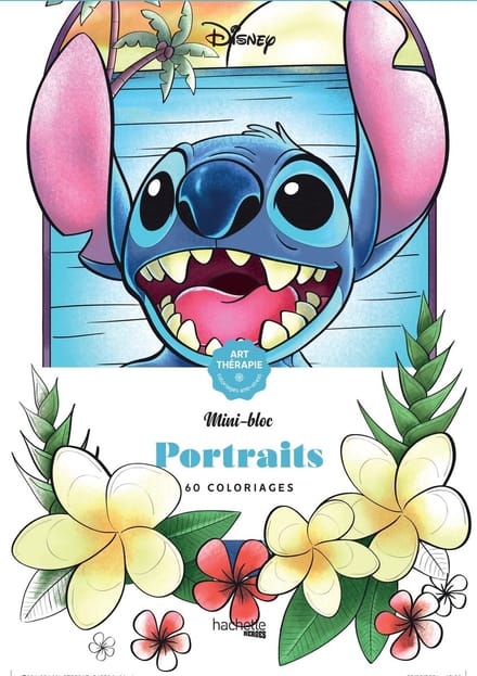 Mini Bloc Disney Portraits - Kleurboek voor volwassenen - hachette