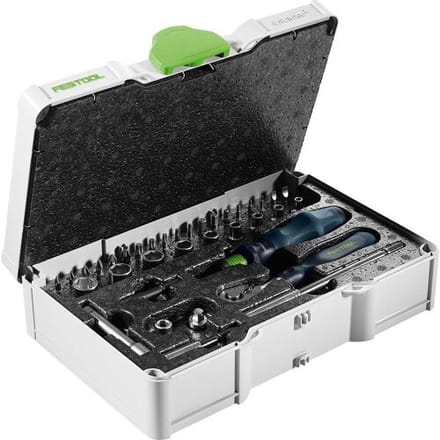 Festool SYS3 S 76-1/4-CE RA Ratelset 36-delig in Systainer - 578112