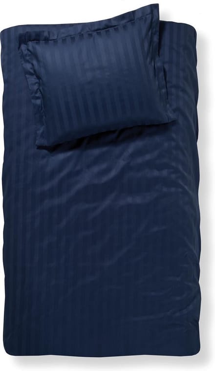 Damai Linea - Dekbedovertrek - 140x200/220 cm - Eenpersoons - Indigo + 1 kussensloop 60x70