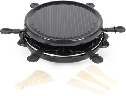 Giles & Posner Tafelraclette Grill – 6 Grillpannetjes & Spatels