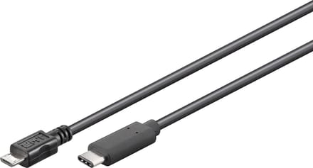 Good Connections USB-C naar USB Micro B kabel - USB2.0 / zwart - 1 meter
