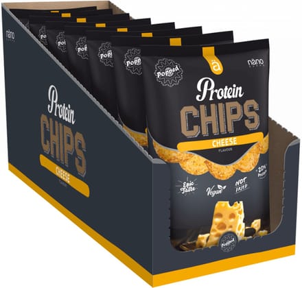 NanoSupps Protein Chips (8x40g) Cheese - Functionele voeding - Eiwit Snacks