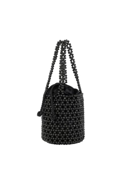 IZIA Bucketbag met kralen Dames zwart