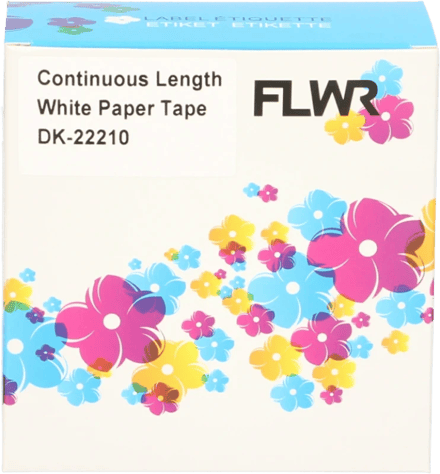 FLWR - Labelprinterrol / DK-22210 / 29mm 30,48 meter - Geschikt voor Brother