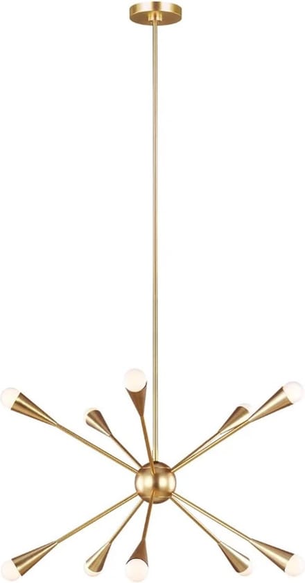 Feiss LED Kroonluchter | 3W 3000K 3000Lm 830 | Dimbaar | Burnished Brass