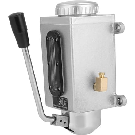 1 st. smeermiddel handmatige oliepomp handmatige smering 500CC CNC 4mm dubbele uitlaatpoort gray