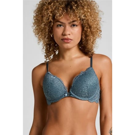 Hunkemöller Voorgevormde push-up beugel bh Marine Blauw