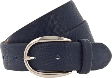 Vanzetti Leren Riem 30mm Leather Belt W75 Navy Blauw
