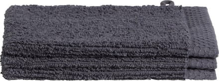 Seahorse Ridge washand 16 x 21 cm granite (per 3 stuks)