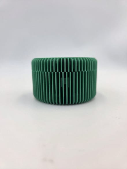 Melktandendoosje - met details - groen
