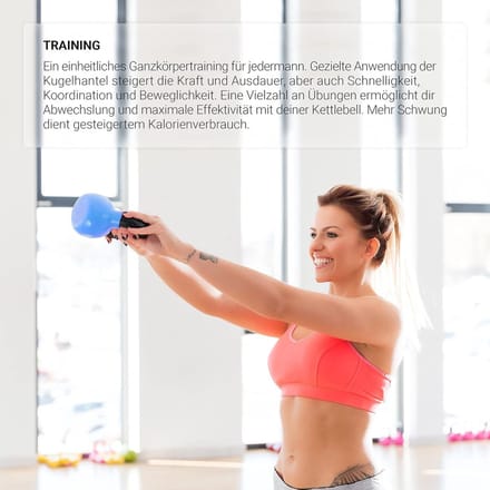 Professionele Neopreen Kettlebell van 2-30 kg met Oefenposter voor Thuis en Studio