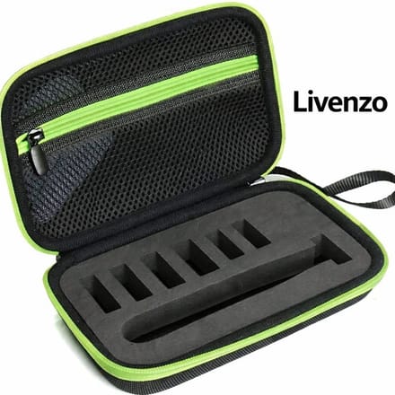 Livenzo Hoes - Hardcase - geschikt voor Philips Oneblade - Luxe reisetui - Zwart