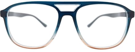 Ear2Ear 01606 Leesbril Dean - sterkte +1.00 - Blauw frame met beige uitloop