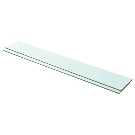 vidaXL - Schappen - 2 - st - 100x15 - cm - glas - transparant