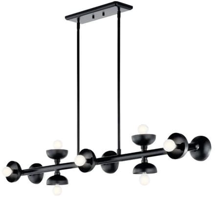 Kichler LED Hanglamp Palta | 10X E27 Max 40W | Satin Black