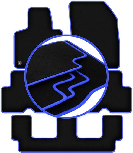 CARLUX-BLUE automatten voor: Citroen C4 Grand Spacetourer 7-zits (2013-2021)