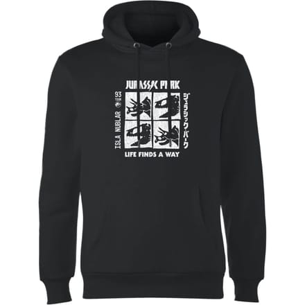 Jurassic Park The Faces Hoodie - Zwart - L