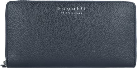 bugatti Portemonnee Linda Zip Around Wallet Black Zwart
