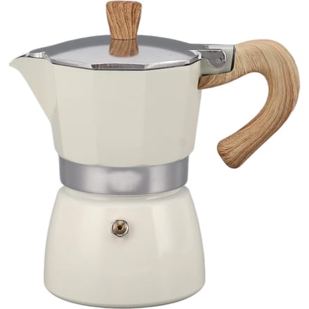 Moka Koffiepot Achtkantig Aluminium Klassiek Draagbaar Handmatig Koffiezetapparaat Moka Pot voor Kamperen White