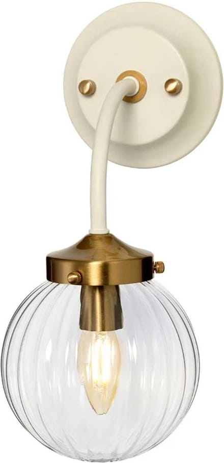 Elstead Lighting LED Wandlamp Cosmos | 1X E14 Max 8W | Cream Painted and Aged Brass