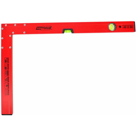 Awtools Serie - Hoekmeter met Waterpas - 50x100cm - Aluminium