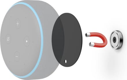 Hama Wandhouder voor Amazon Echo Dot (3e gen.)/Echo Input, magnetisch, zwart