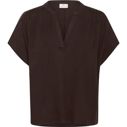 Kaffe KAmilia Wing SL Blouse Dames Blouse - Black Coffee