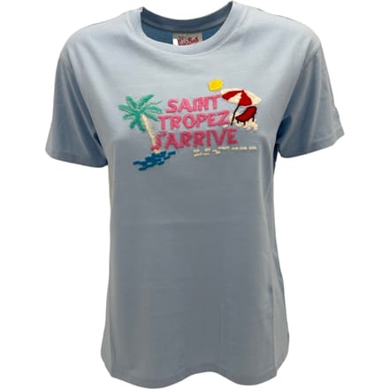 Mc2 Saint Barth T-shirt en Polo Azzurro